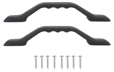 Produktbild von 2pcs RV -Türgrabungsgriff Nylon -Eingangsassistent für Stieftriebfahrzeuge Toilette 232 mm schwarz
