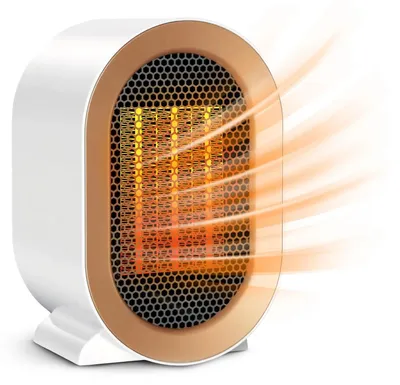 Immagine prodotto di Vulpes Goods Termoventilatore in Vetroceramica - Termoventilatore in Vetroceramica - 1200 Watt - 2 livelli di potenza - Termoventilatore elettrico - Termoventilatore - Bianco
