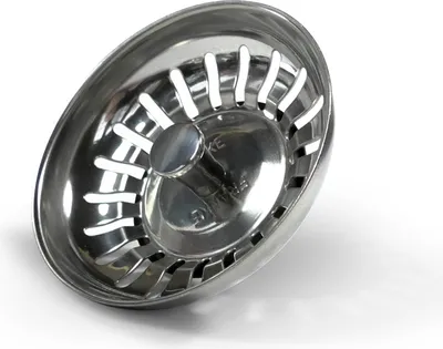 Produktbild von Siebkorb manuell 3,5 Zoll für div. Franke Spülen /Durchm.-Korb 83mm - Gesamthöhe 56mm / Handbedienung / Siebkörbchen
