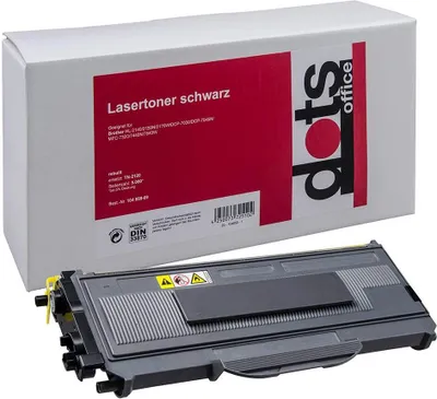 Produktbild von dots  schwarz Toner kompatibel zu brother TN-2120XL