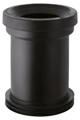 Produktbild von Geberit Anschlussstutzen Ø110 mm mit Manschette, PE-HD, Schwarz