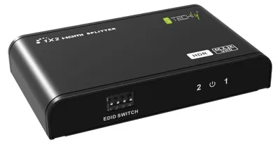 Obrázok produktu pre Techly HDMI2.0 Splitter 4K 2ways HDR - Video-/Audio-Splitter