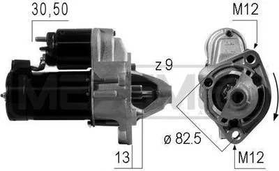 Produktbild von ERA 220004A Starter Anlasser 1,1kW für VW PASSAT Variant (3B6) 12V