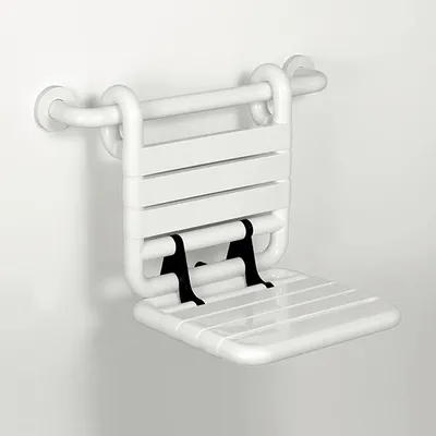 Obrázok produktu pre pba 01 Sedadlo do sprchy, háčik 380x480x430mm Sedadlo je skladacie, vyrobené z nylonu