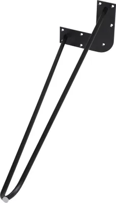 Zdjęcie produktu dla Noga stołu Dieda Hairpin czarna Wymiary (dł. x szer. x wys.): 710 x 255 x 59 mm
