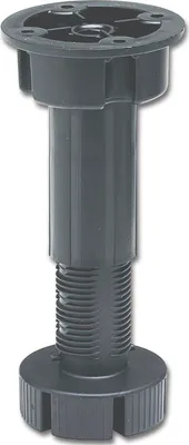 Produktbild von Abstützfuß für Mittelsteg, H verstellbar 150-200, Kunststoff schwarz