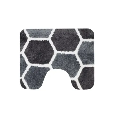 Image de Dutch House Tapis de toilette Rennes 60X50 cm Gris