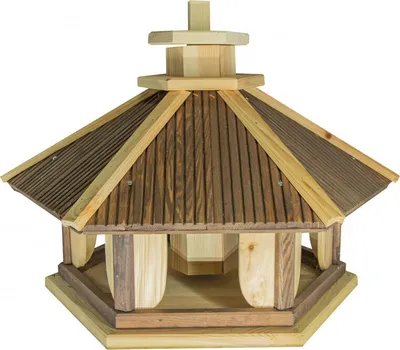 Produktbild von 4iQ Massivholz-Vogelfutterhaus CZAJKA III 43x49,5x43 cm