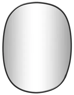 Image de vidaXL Miroir mural noir 40x30 cm