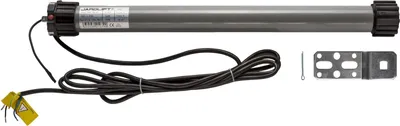 Produktbild von Funk-Rollladenmotor TDEF, TDEF 30/13 (30 Nm / SW60) leiser Funkmotor mit Rolling Code, Blockiererkennung, Zwischenposition, IP44, inkl. Adapter & Lager Jarolift