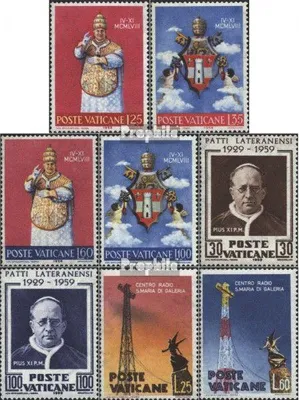 Produktbild von Briefmarken Vatikanstadt 1959 Mi 303-306,313-314,315-316 (kompl.Ausg.) postfrisch Sondermarken