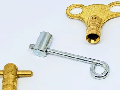 Imagen del producto de Juego de 3 llaves para radiadores, de metal, para purgar radiadores