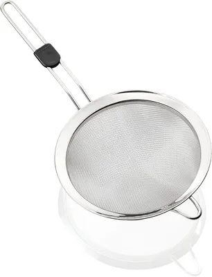 Produktbild von Leifheit Küchensieb 20 cm, Edelstahl Sieb mit Daumenmulde