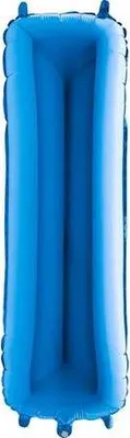 Obrázek produktu pro Nafukovací balónek písmeno I modré 102 cm