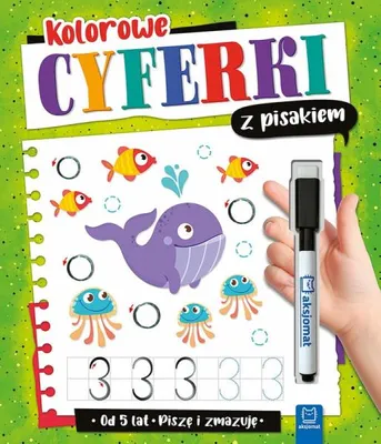 Image de Cyferki kolorowe z pisakiem. Piszę i zmazuję dla dzieci