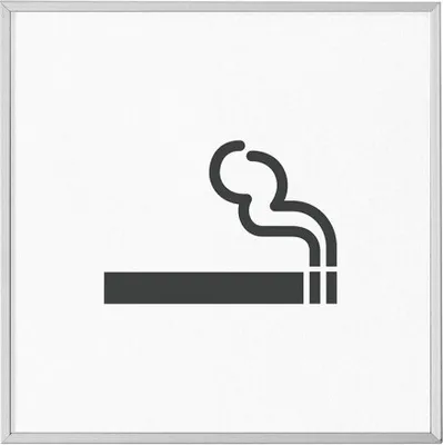Produktbild von MADRID Silver Line Türschild 120,5 mm Piktogramm Rauchen