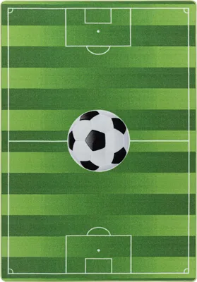 Produktbild von Teppium Kinderteppich Fussball Stadion Design Jungen Teppich Mädchen, Spielteppich Kinderzimmer Teppich, Robust, Grösse: 120x170 cm