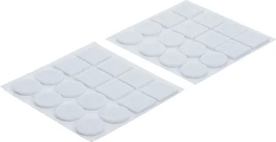 Produktbild von KRAFTMANN 80860 Filzgleiter, weiß, 32-tlg.