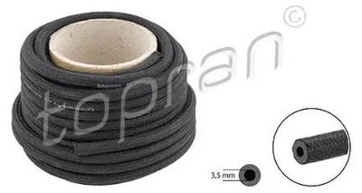 Produktbild von 10m Rolle 3,5mm Kraftstoffschlauch Benzinschlauch Leitung Gewebeschlauch Schwarz