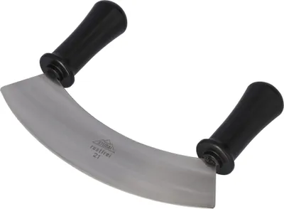Produktbild von STUBAI Wiegmesser mit Kunststoffgriff | 210 mm | Küchenmesser aus Edelstahl zum Hacken von Kräutern, Gemüse & Lebensmitteln, spülmaschinenfest