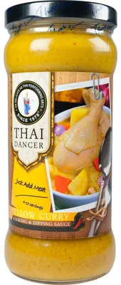 Image de Thai Dancer sauce curry jaune pour curry jaune thaïlandais 335ml