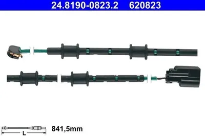 Produktbild von ATE 24.8190-0823.2 Warnkontakt Bremsbelagverschleiß 610mm Vorne für JAGUAR XF (J05, CC9) XF Sportbrake (X250)