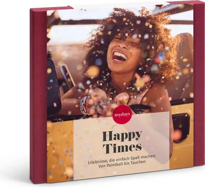 Produktbild von mydays Geschenkbox Happy Times; Erlebnis verschenken oder selbst erleben; Gutschein für 1 Person(en)