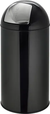 Obrázok produktu pre hjh OFFICE Odpadkový kôš 35 l PUSH 35L Odpadkový kôš Separátor odpadu okrúhly pre kuchyňu, kanceláriu s výklopným vekom 66,0 x 30,0 x 30,0 cm