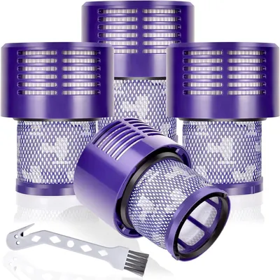Produktbild von 4 Pack Vakuumfilter Ersatz für Dyson V10 Cyclone Serie, V10 Tier, V10 Absolute, Teilenummer 969082-01
