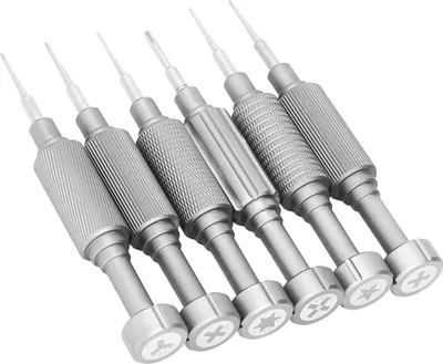 Immagine prodotto di Avizar, cacciavite di precisione 6 in 1 con punte magnetiche, antiscivolo, argento