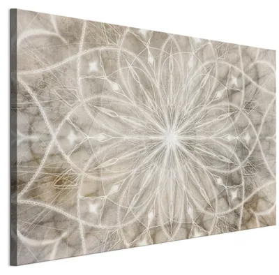 Produktbild von LUMASOUL Wandbilder Wohnzimmer Leinwandbild Mandala 90x60 cm1-teiliges Bild für Schlafzimmer Flur Büro und Küche modernes Foto-Motiv