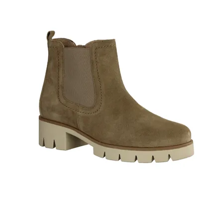 Produktbild von Gabor 31710-14 Damenschuhe, Stiefelette, Hellbraun, Warmfutter, Leder - Damenschuhe Modische Stiefelette / Boots, Braun, leder (dreamvelour), absatzhöhe: 30 mm