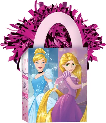 Produktbild von Amscan 110333 Balloon Weight Bag Princess 156 G, Pink/Lilac
