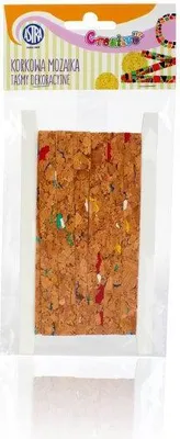 Produktbild von CREATIVO Dekoband Korkmosaik, 10mm x 2m, Farbmix, 335119024
