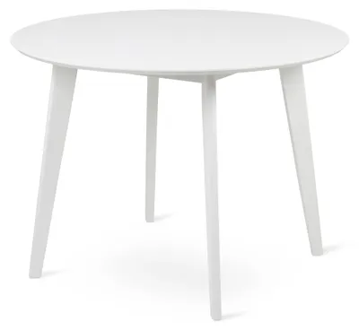 Image de Table à manger Krel, couleur blanche pure