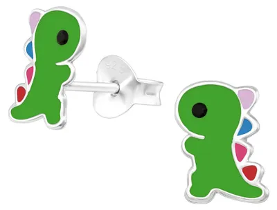 Produktbild von Dinosaurier Ohrringe für Kinder: Dino Ohrstecker Silber 925