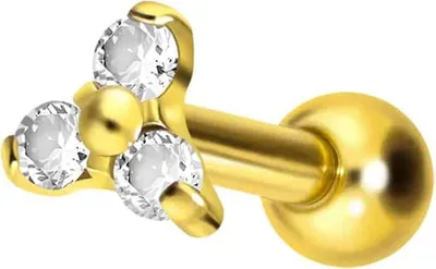 Produktbild von Ohrpiercing Titan Ohrpiercing KRISTALLBLUME