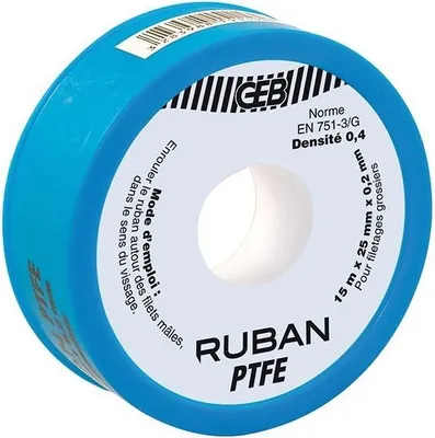 Produktbild von 815125 PTFE-Band Spezial Großdurchmesser 25mm x 15m x 0,2mm