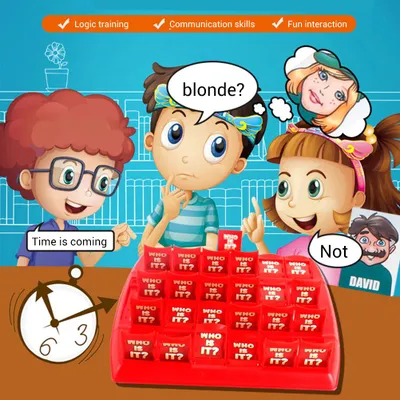 Produktbild von Lustiges „Wer ist es?“-Brettspiel-Klassiker – Spielspaß für die ganze Familie (Eltern & Kinder), ideal für Partys und als Geschenk