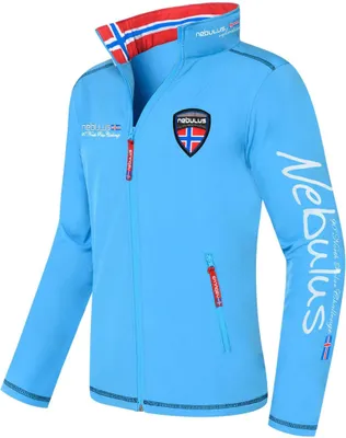 Imagen del producto de Chaqueta softshell Nebulus STYLER para hombre, chaqueta de abrigo para actividades al aire libre, chaqueta de entretiempo práctica y versátil, modelo P4745 - para hombre, color azul malibú, talla XL