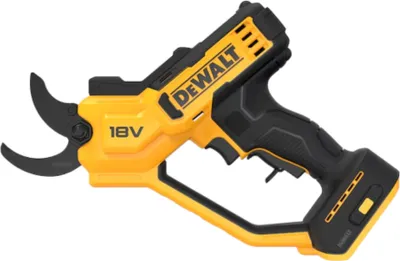A cordless pruning shear on a white background.