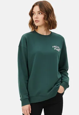 Produktbild von Sublevel Sweatshirt mit modernen Prints Dropped Shoulder  Größe: L