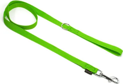 Produktbild von Mystique® Leinen Nylon 20mm mit Handschlaufe 1.20m neongrün