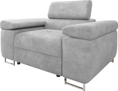 Produktbild von MIRJAN24 Sessel Torezio, Polstersessel mit Einstellbare Kopfstützen, Wohnzimmer, 134x102x70-90 cm (Farbe: Lumo 65)