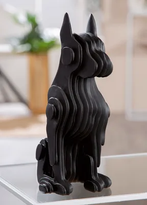 Obrázok produktu pre Figúrka, plemeno Doberman, materiál: umelá živica, farba: čierna, balenie: 2 kusy, výška: 28,50 cm, šírka: 12,50 cm, hĺbka: 14,50 cm, kód: 57959