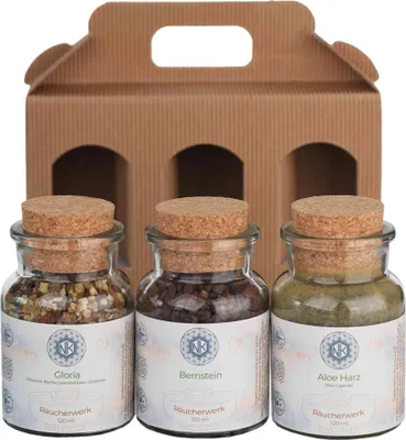 Produktbild von Räucherwerk Geschenkset Gloria Bernstein Aloe Harz – Edler Weihrauch & Harze