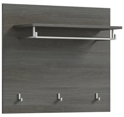 Produktbild von xonox.home Garderobenpaneel Salsa Rauchsilber Nachbildung 80x70x27 cm