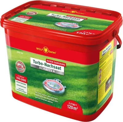 Produktbild von Wolf Garten Turbo nasiona do trawników cieniolubnych L-RS120 na 120m²