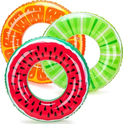 Imagen del producto de Flotador inflable para niños, fabricado en PVC de 0,25 mm, de varios colores, ideal para piscina y playa
