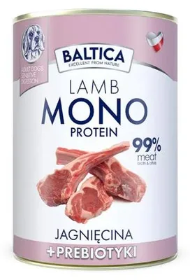 Zdjęcie produktu dla BALTICA NUTRACEUTIC Jagnięcina 99% i prebiotyki 400 g 400 g